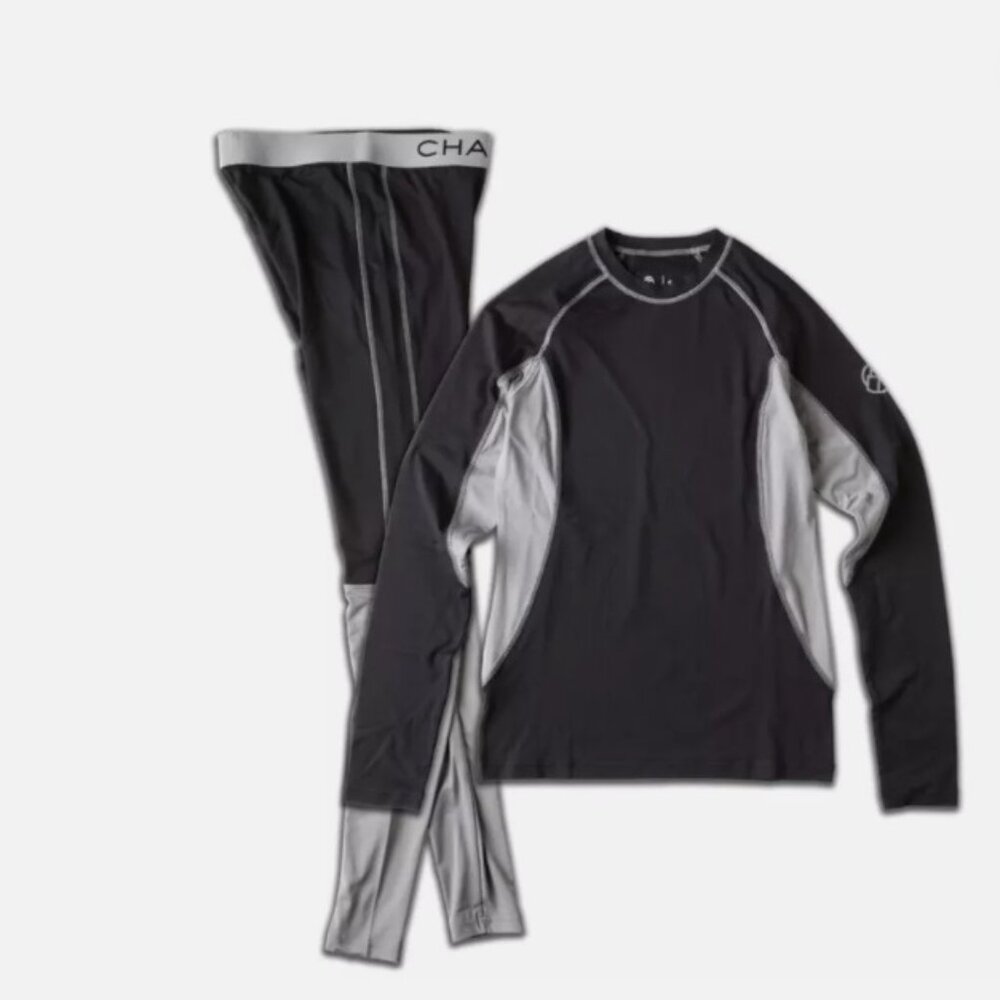 CHAMONIX CHNLWBMED615 NANTERRE LIGHTWEIGHT WOMENS BASELAYER SET BLACK